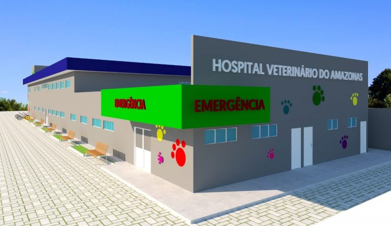 O primeiro Hospital Público Veterinário está 70 das obras