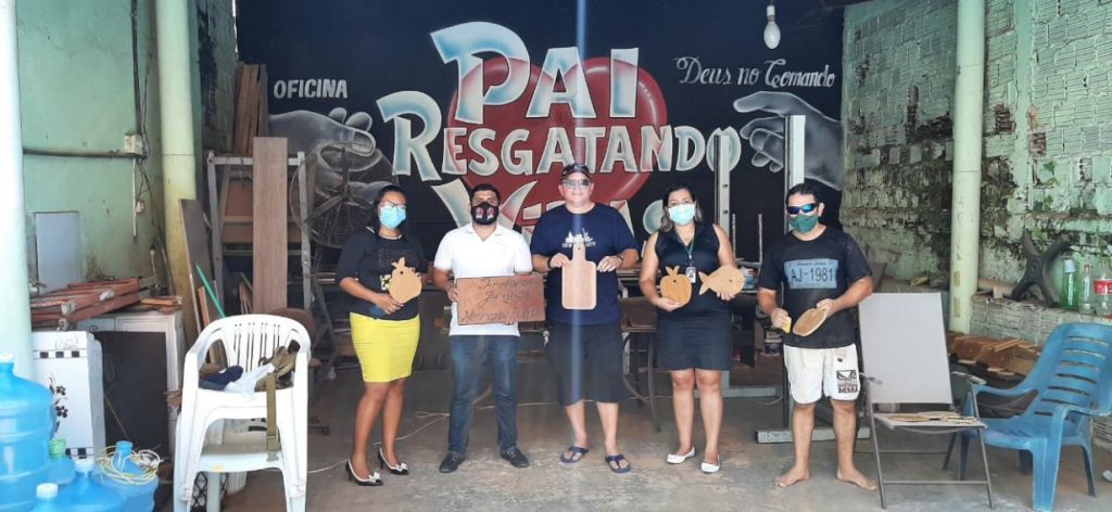 Serviço Social do gabinete de Capitão Alberto Neto visita projeto Pai Resgatando Vidas