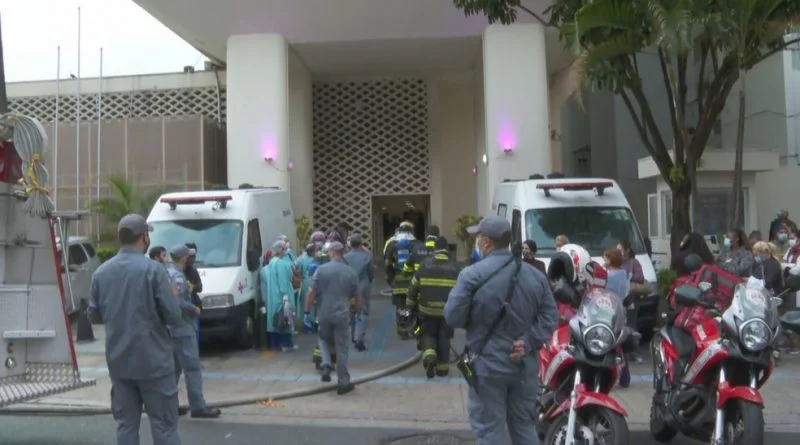 Incêndio atinge Hospital Pérola Byington, no Centro de SP