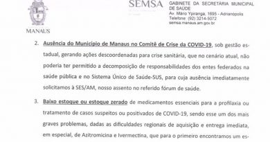 CPI da Covid: Em meio a colapso por falta de oxigênio, Manaus fez apelo por azitromicina e ivermectina ao Ministério da Saúde