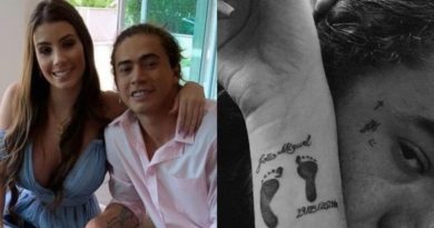 Whindersson Nunes e noiva fazem tatuagens em homenagem a filho