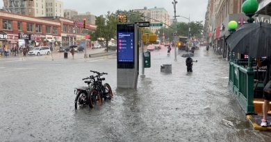 Nova York sofre com inundações com aproximação da tempestade Elsa