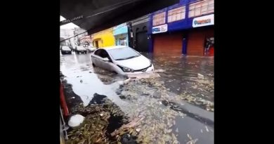 Chuva forte causa alagamentos em vários pontos de Manaus