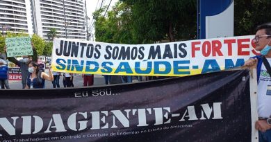 Profissionais da Saúde do AM voltam a se manifestar contra reajuste anunciado por Wilson Lima