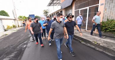 Prefeito David Almeida e governador Wilson Lima fiscalizam serviço de recuperação asfáltica em bairros de Manaus